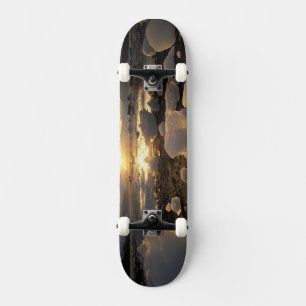 Nordamerika, USA, Alaska, Eisbucht, Eislandschaft, Skateboard