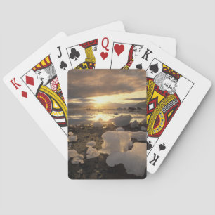Nordamerika, USA, Alaska, Eisbucht, Eisszene, Spielkarten