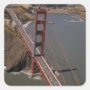 Nordamerika, USA, Kalifornien, San Francisco, Quadratischer Aufkleber