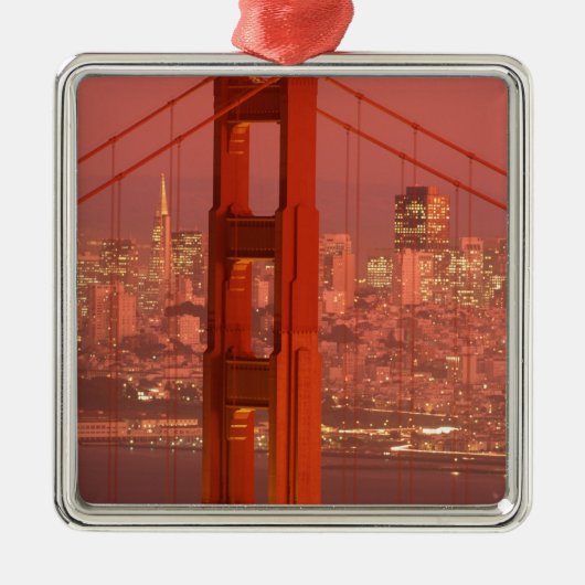 Nordamerika, USA, Kalifornien, San Francisco. Silbernes Ornament (Vorne)