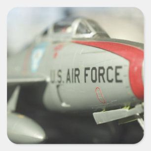 Nordamerika, USA, Model Show Quadratischer Aufkleber