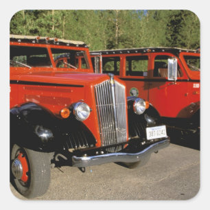 Nordamerika, USA, Montana. Klassischer Ford von 19 Quadratischer Aufkleber