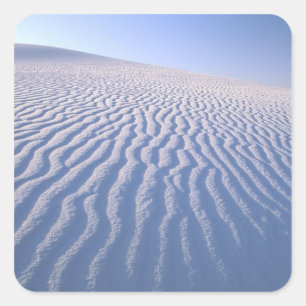 Nordamerika, USA, New Mexico, White Sand Dunes Quadratischer Aufkleber