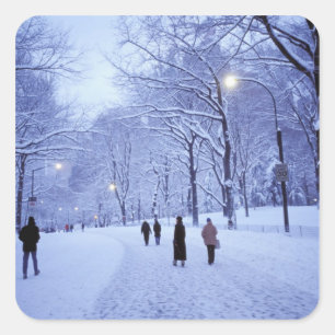 Nordamerika, USA, New York, New York City. 8 Quadratischer Aufkleber