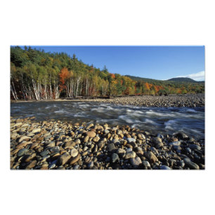 Nordamerika, USA, NH, Ein Kieselstrand an dem Fotodruck