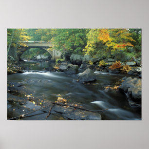 Nordamerika, USA, NH, The Bridge at Packers Poster
