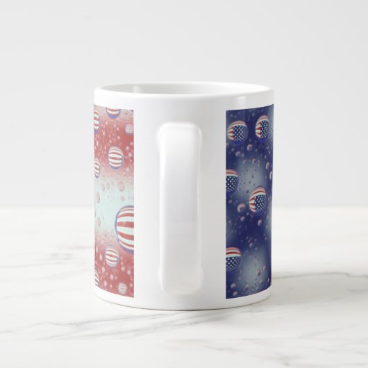 Nordamerika, USA, WA, Redmond, US-Flagge Jumbo-Tasse (Rückseite)