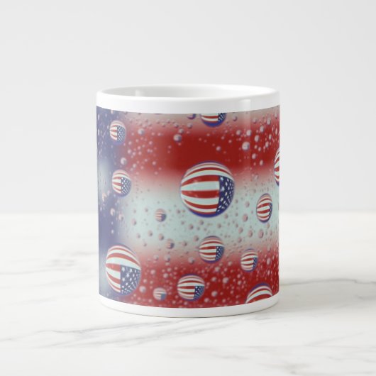 Nordamerika, USA, WA, Redmond, US-Flagge Jumbo-Tasse (Vorderseite)