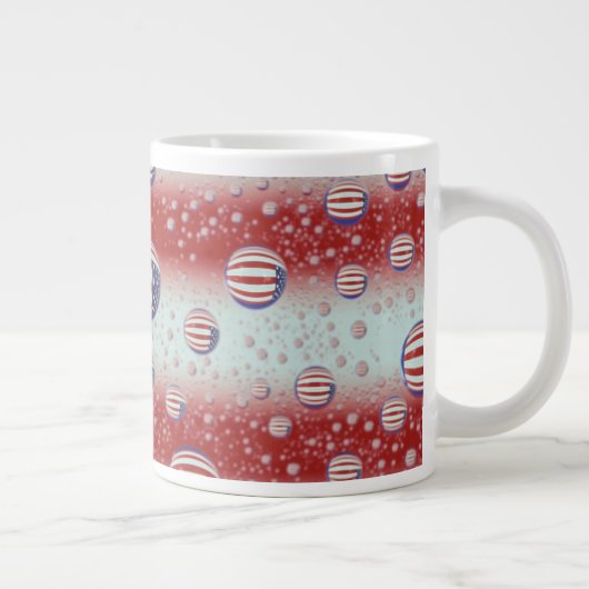 Nordamerika, USA, WA, Redmond, US-Flagge Jumbo-Tasse (Rechts)