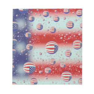Nordamerika, USA, WA, Redmond, US-Flagge Notizblock