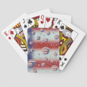 Nordamerika, USA, WA, Redmond, US-Flagge Spielkarten (Rückseite)