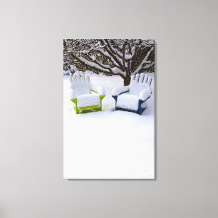 Nordamerika, USA, Washington, Seattle, Schnee Leinwanddruck