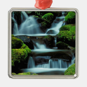 Nordamerika; USA; Washington, Sol Duc Kaskade Ornament Aus Metall