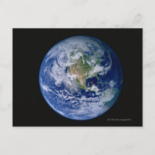 Nordamerika vom Weltraum aus gesehen Postkarte