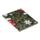 Nordamerika. Weihnachtsdekorationen auf Baum. 2 Notizblock (angewinkelt)