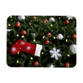 Nordamerika. Weihnachtsdekorationen auf Baum. 5 Magnet (Horizontal)