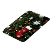 Nordamerika. Weihnachtsdekorationen auf Baum. 5 Magnet (Linke Seite)