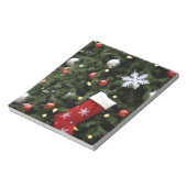 Nordamerika. Weihnachtsdekorationen auf Baum. 5 Notizblock (Rotiert)