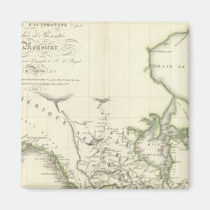 Nordamerikanische Atlantikkarte Magnet