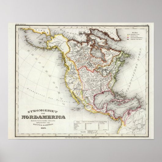 nordamerikanische Flüsse Poster (Vorne)