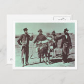 Nordamerikanische Goldgräber, c.1849 (b/w-Foto) Postkarte (Vorne/Hinten)