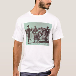 Nordamerikanische Goldgräber, c.1849 (b/w Foto) T-Shirt