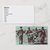 Nordamerikanische Goldgräber, c.1849 (b/w Foto) Visitenkarte (Vorne/Hinten)