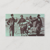 Nordamerikanische Goldgräber, c.1849 (b/w Foto) Visitenkarte (Rückseite)