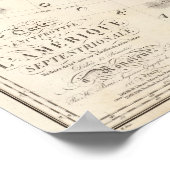 Nordamerikanische Gravierkarte Poster (Ecke)