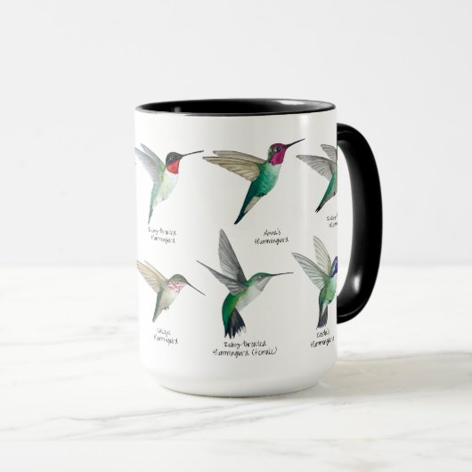 Nordamerikanische Humingvögel Tasse (VorderseiteRechts)