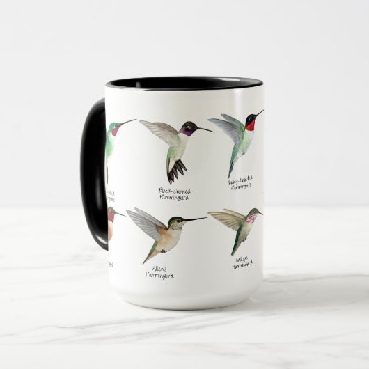 Nordamerikanische Humingvögel Tasse (Vorderseite Links)