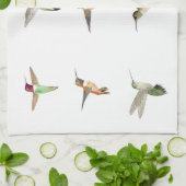 Nordamerikanische Hummingvögel Geschirrtuch (Gefaltet)