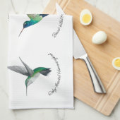 Nordamerikanische Hummingvögel Geschirrtuch (Viertel Falte)