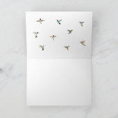 Nordamerikanische Hummingvögel Karte (Innenseite)