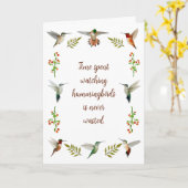 Nordamerikanische Hummingvögel Karte (Gelbe Blume)