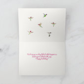 Nordamerikanische Hummingvögel Karte (Innenseite)