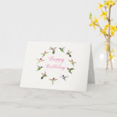 Nordamerikanische Hummingvögel Karte (Gelbe Blume)