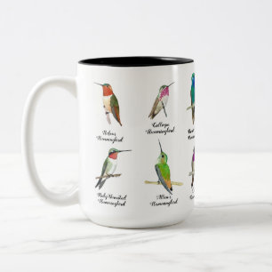 Nordamerikanische Hummingvögel Zwei-Tone-Kaffee-Ta Zweifarbige Tasse