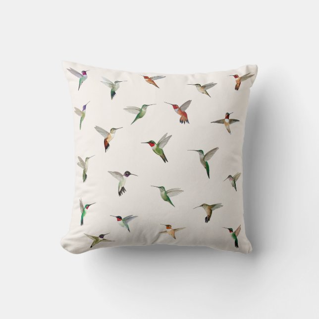 Nordamerikanische Kolibris Kissen (Vorderseite)
