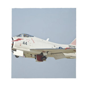 Nordamerikanische Marine FJ2 Fury Jet Fighting Fli Notizblock