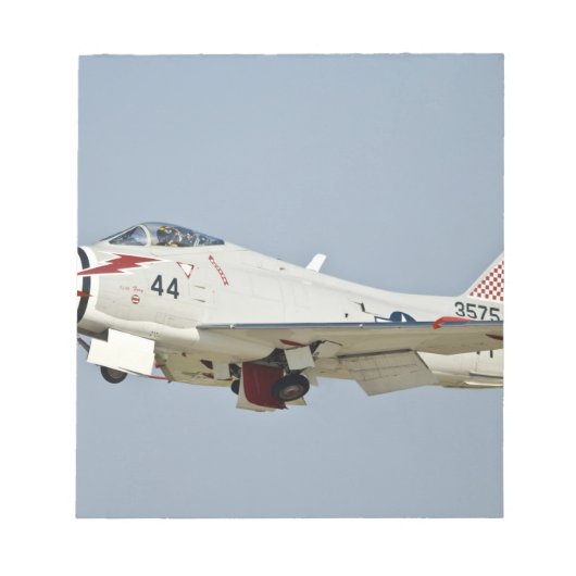 Nordamerikanische Marine FJ2 Fury Jet Fighting Fli Notizblock (Vorderseite)