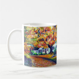 Nordamerikanische Merizing Herbstlandschaft Kaffeetasse