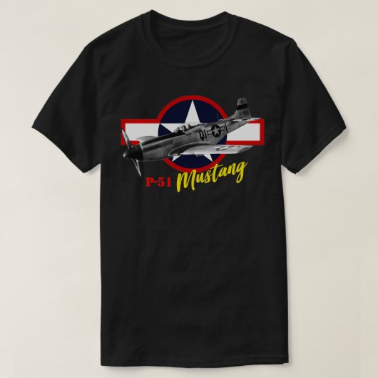 Nordamerikanische P51 Mustang T-Shirt (Design vorne)