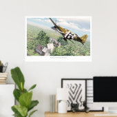 Nordamerikanische P-51B Mustang 'Berlin Express' Poster (Heimbüro)