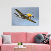 Nordamerikanische P-51D Mustang 'Ferocious Frankie Leinwanddruck (Insitu (Wohnzimmer))