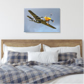 Nordamerikanische P-51D Mustang 'Ferocious Frankie Leinwanddruck (Insitu (Schlafzimmer))