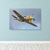 Nordamerikanische P-51D Mustang 'Ferocious Frankie Leinwanddruck (Insitu (Holzboden))