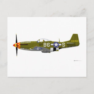 Nordamerikanische P-51D Mustang "Old Crow" Postkarte