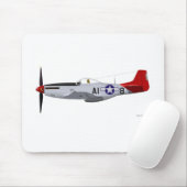 Nordamerikanische P-51D Mustang Tuskegee Flieger Mousepad (Mit Mouse)