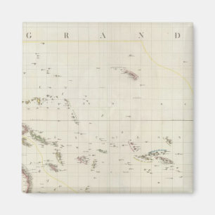 Nordamerikanische Pazifikkarte Magnet